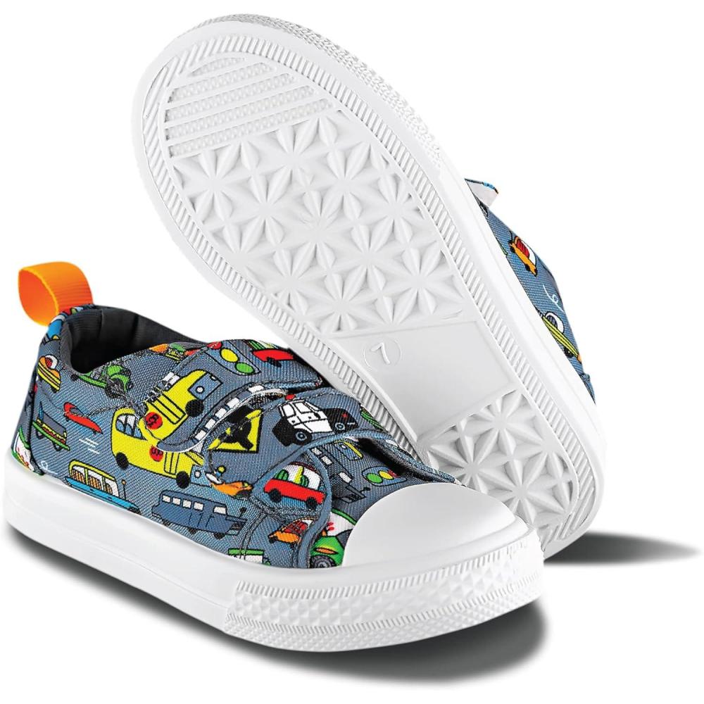 imageLONECONE Unisex Toddler Sneakers and Kids Sneakers in 7 Fun PatternsRush Hour