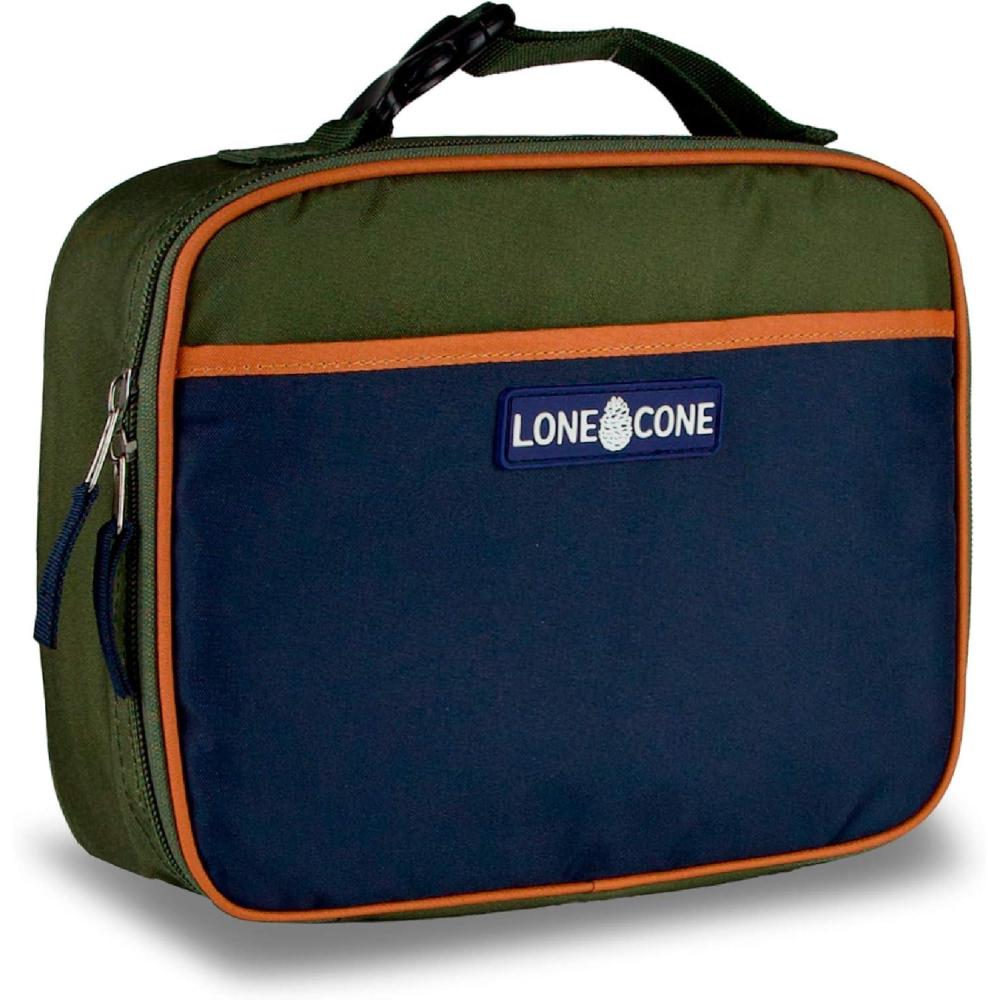 imageLone Cone Kids Insulated Lunch Box  Fun Patterns for Boys and Girls ArmyNavy Standard
