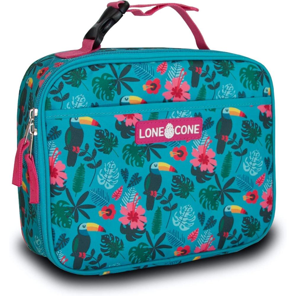 imageLone Cone Kids Insulated Lunch Box  Fun Patterns for Boys and Girls Toucan Tango Standard