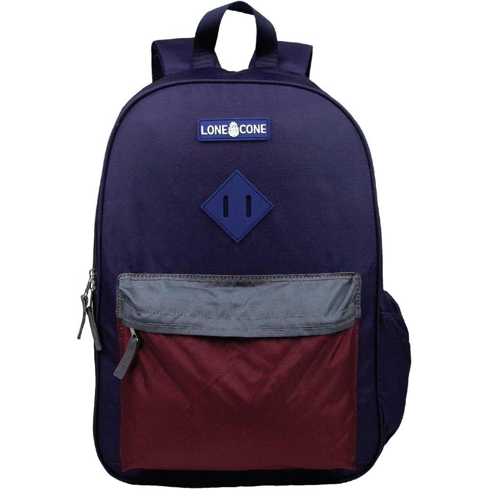 imageLone Cone School Kids Backpacks for Girls ampamp Boys Cute Toddler Backpack for Girls ampamp Boys wLaptop Sleeve  Kids Laptop Backpack 17quot tall  BlueMaroon