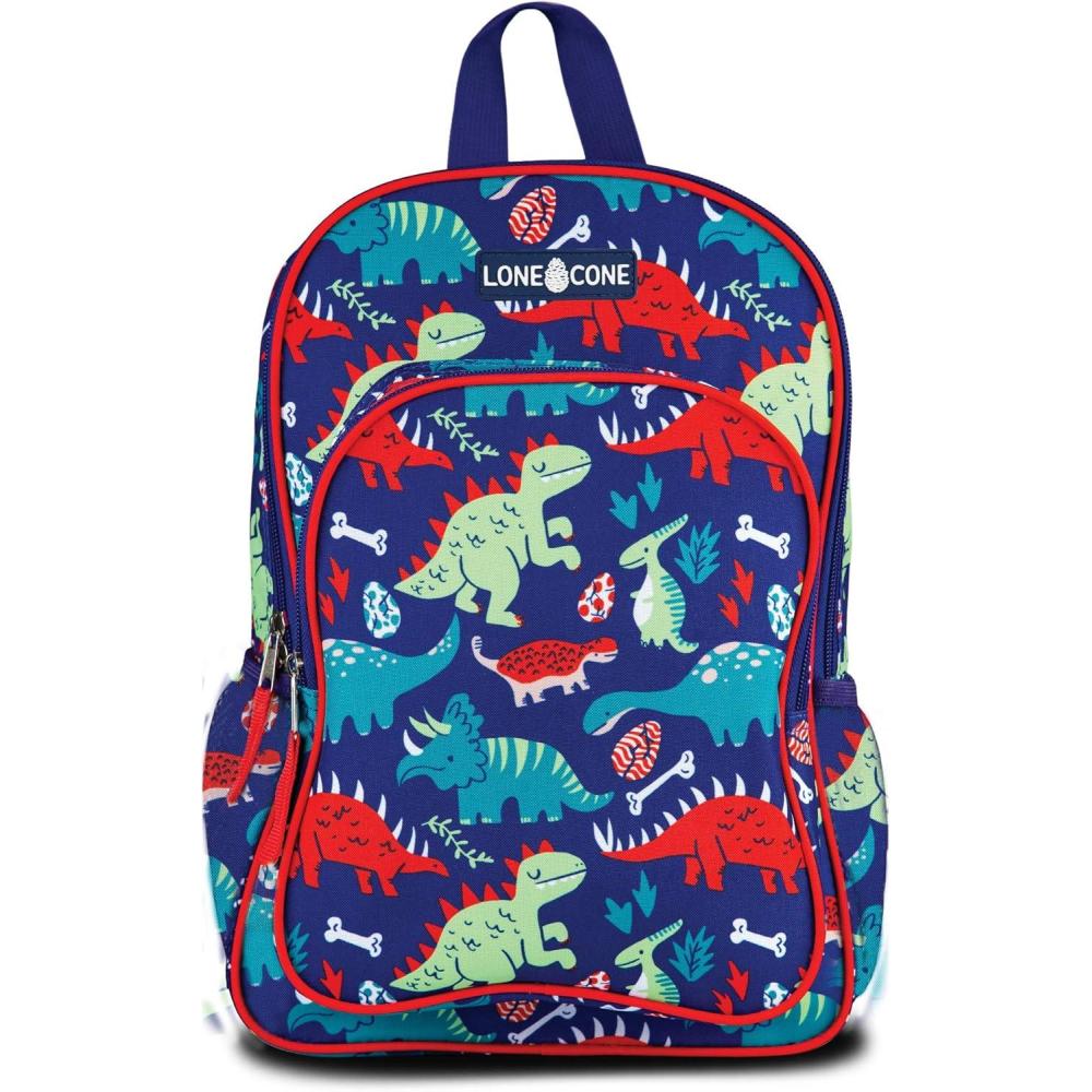 imageLone Cone School Kids Backpacks for Girls ampamp Boys Kindergarten ampamp Elementary cute Toddler Backpack for Girls ampamp Boys Preschool Grades 13 Little Learner 15quot tall Packosaurus