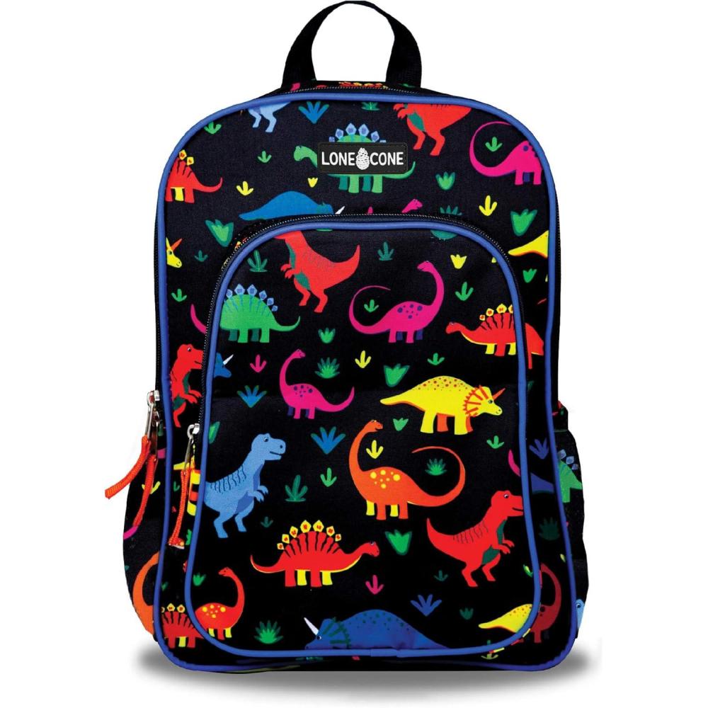 imageLone Cone School Kids Backpacks for Girls ampamp Boys Kindergarten ampamp Elementary cute Toddler Backpack for Girls ampamp Boys Preschool Grades 13 Little Learner 15quot tall Fossil Friends