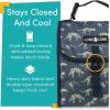 Lone Cone Kids’ Insulated Fabric Lunchbag – Fun Patterns for Boys and Girls, No Bones About It, Standard