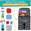 Lone Cone Kids’ Insulated Fabric Lunchbag – Fun Patterns for Boys and Girls, No Bones About It, Standard