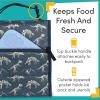 Lone Cone Kids’ Insulated Fabric Lunchbag – Fun Patterns for Boys and Girls, No Bones About It, Standard