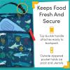 Lone Cone Kids’ Insulated Fabric Lunchbag – Fun Patterns for Boys and Girls, Shark Attack, Standard