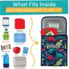 Lone Cone Kids’ Insulated Fabric Lunchbag – Fun Patterns for Boys and Girls, Snack-O-Saurus
