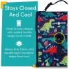 Lone Cone Kids’ Insulated Fabric Lunchbag – Fun Patterns for Boys and Girls, Snack-O-Saurus