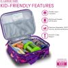 Lone Cone Kids’ Insulated Lunch Box – Fun Patterns for Boys and Girls, Pink-O-Saurus Rex, X-Large