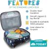 Lone Cone Kids’ Insulated Lunch Box – Fun Patterns for Boys and Girls, Shark Shadows (Camo), Standard