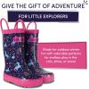 Lone Cone Kids Rain Boots for Girls & Boys – Waterproof Natural Rubber Toddler Rain Boots with Non-Slip Outsole & Easy Pull Handles – Solid, Pattern & Glitter Designs(22 – Unicorn Dreams)