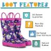 Lone Cone Rain Boots with Easy-On Handles in Fun Patterns for Toddlers and Kids, Bippity Boppity Fairy Boots, 10 Toddler
