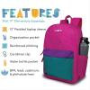 Lone Cone School Kids Backpacks for Girls & Boys- Cute Toddler Backpack for Girls & Boys w/Laptop Sleeve – Kids’ Laptop Backpack 17″ tall | Pink/Teal/Purple