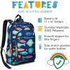 Lone Cone School Kids Backpacks for Girls & Boys- Kindergarten & Elementary cute Toddler Backpack for Girls & Boys – Preschool Grades 1-3, Little Learner 15″ tall | School of Fish