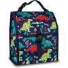 Lone Cone Kids’ Insulated Fabric Lunchbag – Fun Patterns for Boys and Girls, Snack-O-Saurus