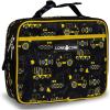 Lone Cone Kids’ Insulated Lunch Box – Fun Patterns for Boys and Girls, Construction Zone, Standard