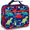 Lone Cone Kids’ Insulated Lunch Box – Fun Patterns for Boys and Girls, Snack-O-Saurus, X-Large