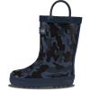 Lone Cone Kids Rain Boots for Girls & Boys – Waterproof Natural Rubber Toddler Rain Boots with Non-Slip Outsole & Easy Pull Handles – Solid, Pattern & Glitter Designs(25 – Stealth Storm Camo)