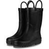 Lone Cone Premium Natural Rubber Rain Boots for Toddlers and Kids with Solid Design(Chalkboard Black)
