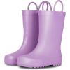 Lone Cone Premium Natural Rubber Rain Boots for Toddlers and Kids with Solid Design(Lovely Lavender)